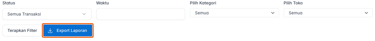 Tombol Export Laporan pada kartu filter